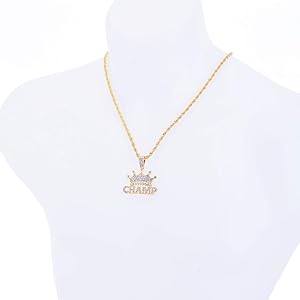 ミュージシャン CROWN NECKLACE GOLD ミュージシャン CROWN NECKLACE GOLD Hip Hop Gold KING CROWN